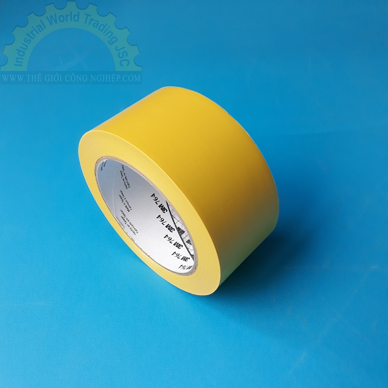 Băng keo dán nền, bản rộng 50mm x 33m, độ dày 0.125mm,   màu vàng VINYL TAPE 764 3M