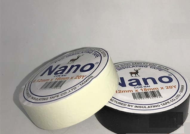 Băng keo điện nano màu trắng 20 yard   TGCN-50361 Vtape