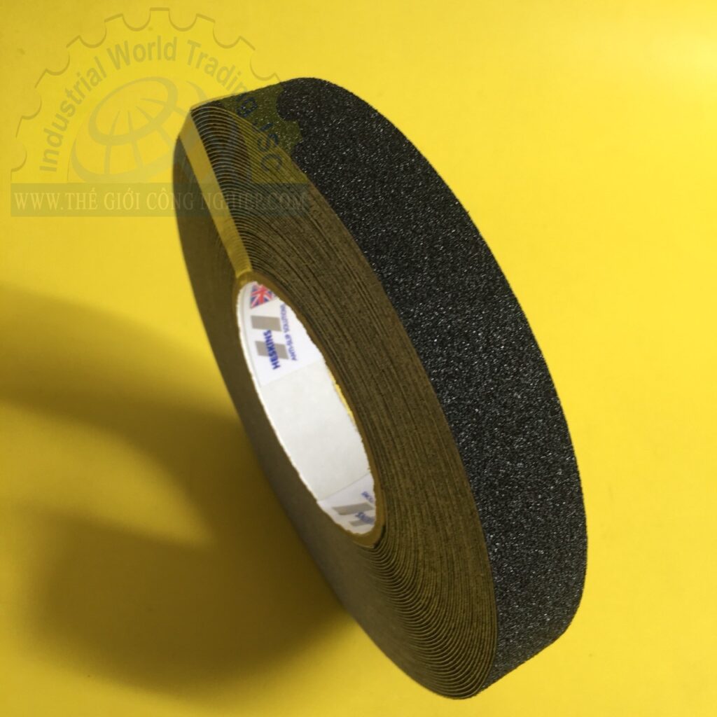 Băng keo nhám chống trượt, bản rộng 25mm x 18.3m, màu đen  TGCN-43505 HESKINS