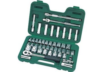 Bộ khẩu 46 chi tiết (hệ inch)  Sata 09-006  (hệ inch) SATA