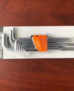 Bộ lục giác 9 cây đầu bi, xi mờ  060803C-9L Century