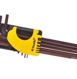 Bộ lục giác đầu bi 9 cây 1.5 - 10mm  AK-7408 Asaki