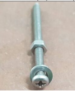 Vít bake đầu tròn thân bu lông M4x30 có tán và long đền, chất liệu inox inox 304  TGCN-49845 OEM-783