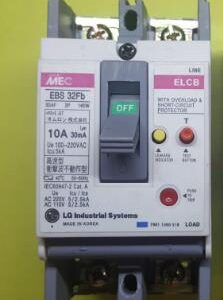Cầu dao chống dòng rò ELCB 2P 10A 30mA  EBS-32FB 10A LS