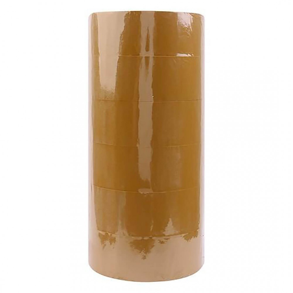 Cây 6 cuộn băng keo đục dán thùng, khổ rộng 4.8cm x 200yard, 1.8kg/cây, lõi 5mm  TGCN-36711 Vtape