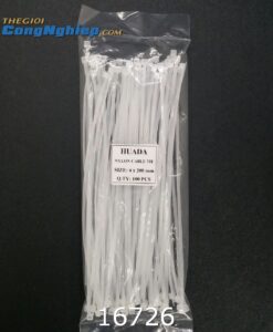 Dây rút nhựa màu trắng 4 x 200 mm  TGCN-16726 HUADA