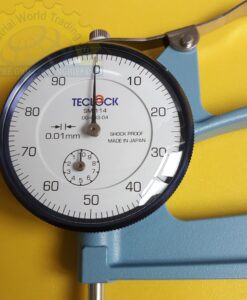 Đồng hồ đo độ dày loại hiển thị cơ 0-10mm/0.01mm, 120 throat SM-114 Teclock