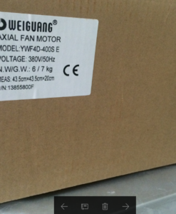 Quạt giải nhiệt dàn nóng máy lạnh 175w, điện áp 380v/3p/50hz, đường kính φ400mm  YWF4D-400S WEIGUANG