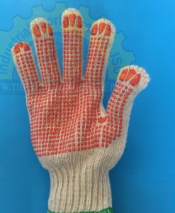 Găng tay len phủ hạt nhựa màu cam 60g  TGCN-27003 OEM-1214