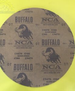 Giấy mài mẫu đường kính 250mm, độ mịn grit #180, không có keo dính  250-180 Herzog