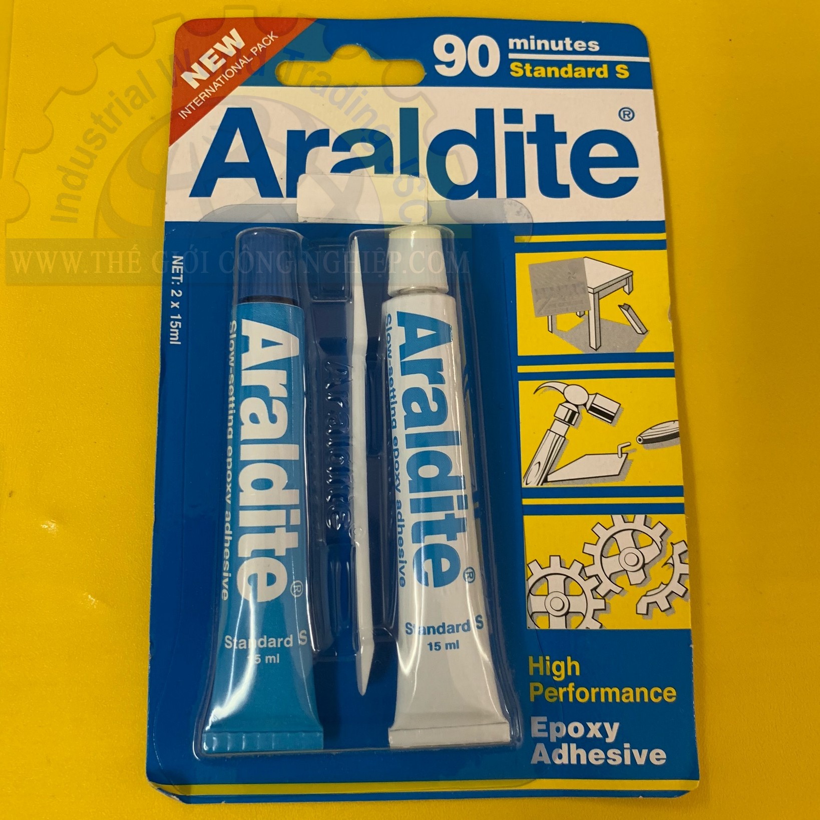 Keo 2 thành phần dán khô nhanh 90 phút 17ml keo hai thành phần Alradite standard (2x17ml/vỉ) TGCN-35234 Araldite Keo 2 thành phần dán khô nhanh 90 phút 17ml keo hai thành phần Alradite standard (2x17ml/vỉ) TGCN-35234 Araldite