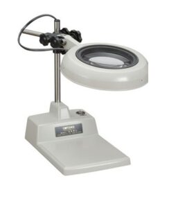 Kính lúp công nghiệp loại để bàn, thấu kính 2x, đi kèm bóng đèn huỳnh quang illuminated Light Scope SKK-B 2X OTSUKA