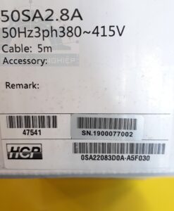 Máy bơm nước thải đặt chìm bằng inox đúc 1 HP, 380-415V  HCP 50SA2.8A HCP