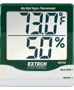 Máy đo nhiệt độ, độ ẩm, dải đo nhiệt độ -10 đến 60°C, dải đo độ ẩm 10 đến 85%RH  445703 Extech