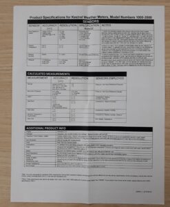 Máy đo tốc độ gió, nhiệt độ không khí   2000 KESTREL