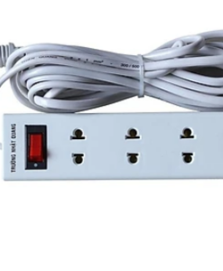 Ổ cắm điện 3 lỗ 2 chấu, 2 lỗ sạc USB, 1 công tắc, công suất 3000W, dây dài 3m  NQ-D4USB NHATQUANG