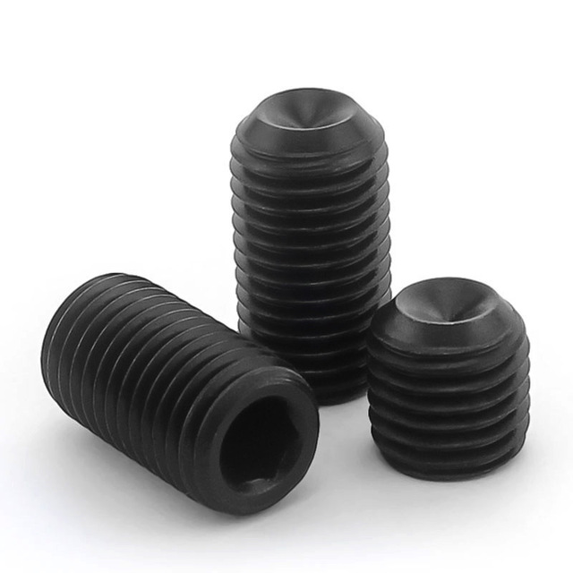 Túi 100 con Bu lông lục giác chìm âm đầu thép đen, đầu lõm M6x6mm Ốc chí TGCN-15038 vhardware