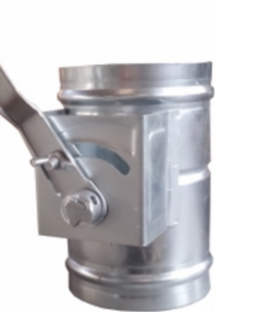 Van gió VCD chất liệu tôn tráng kẽm, 2 đầu tròn đường kính 200mm  TGCN-24054 OEM-866