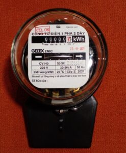 Công tơ điện 1 pha 2 dây điện áp 220V (Kiểm định) CV140 20(80)A Gelexemic