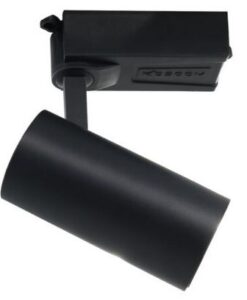 Đèn led gắn ray COB 20W IP20 vỏ màu đen ánh sáng vàng, kích thước ø63 x dài 140 x rộng 110 x cao 140  R-KS-20A-D  Kosoom